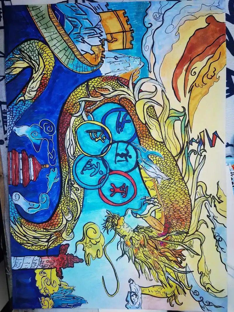 两宝绘画作品都得了一等奖 - 抖音