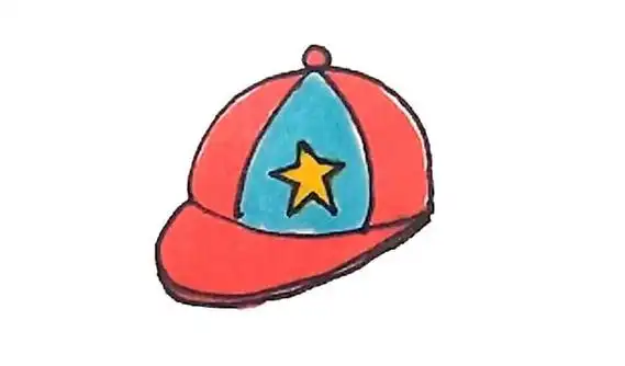 帽子简笔画一步步教你画鸭舌帽简笔画教程步骤图片大全