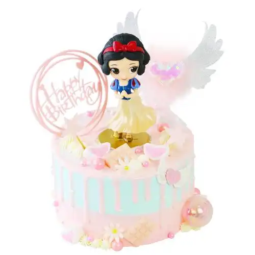 麦田白雪公主蛋糕动物奶油女孩小公主生日蛋糕南京同城新鲜生日蛋糕