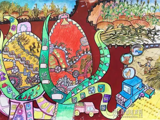 jpg 原图宽度 600px 原图高度 450px 这幅儿童科幻画的创意说明