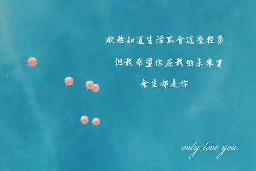 我愿意赌上所有时光只爱你一个人带字图片