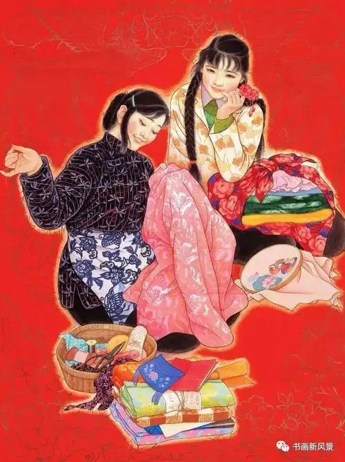 分享一组春意融融的年画