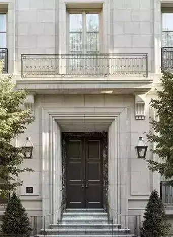 门头设计|好的别墅当然得配上一个天然石材门头