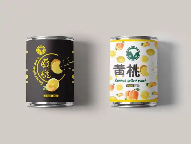 黄桃罐头|平面|包装|壹点品牌设计_原创作品-站酷(zcool)