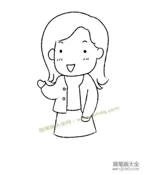 简笔画教程 | 母亲节来画画美丽的妈妈和一只漂亮的康乃馨吧!