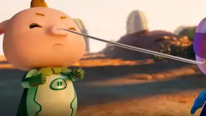 猪猪侠:小呆呆这鼻涕好恶心,都成了一长条,就不是收拾一下