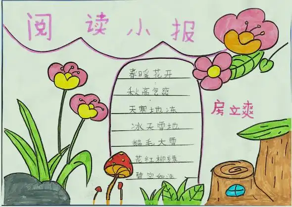 会读书的习惯,朱庄小学二年级组织开展了"暑假阅读小报"展评活动