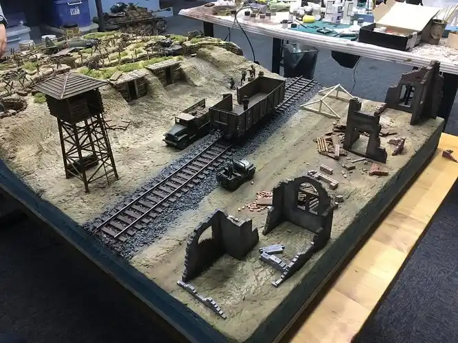 微缩场景 战场模型沙盘 制作过程揭秘