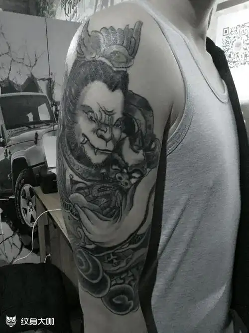 魔猴_纹身图案手稿图片_王瑞龙的纹身作品集