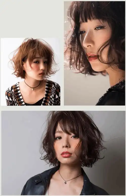 不用打理的凌乱卷发型有种自然的卷度,蓬松的日系空气感.