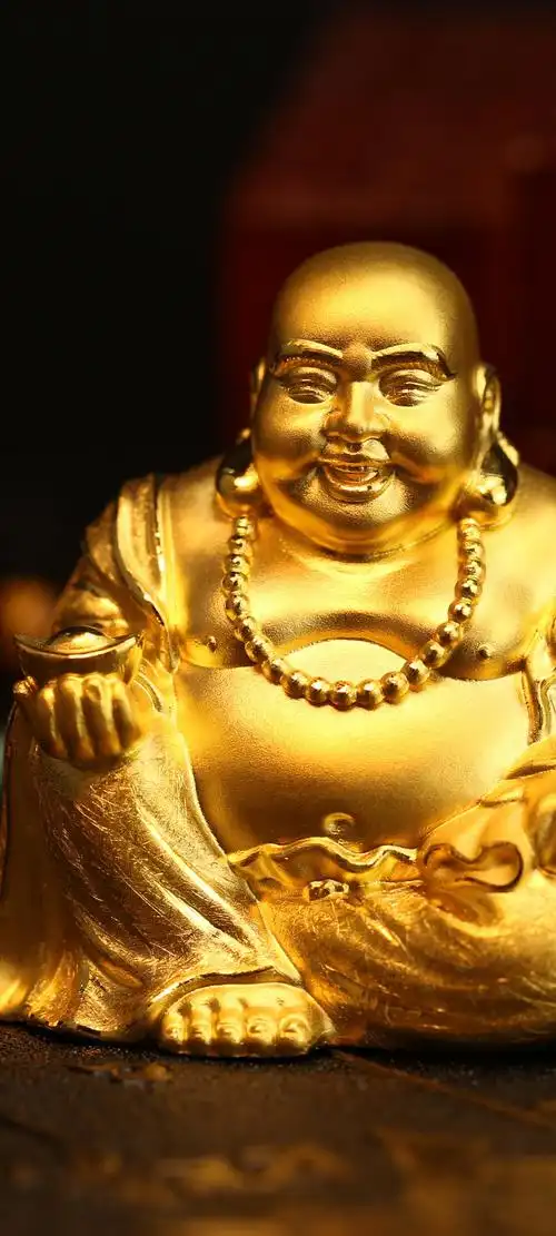金色弥勒佛高清壁纸