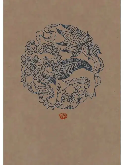 03狮子纹样①传统纹样图案