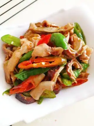 爆炒猪肚的做法步骤:9