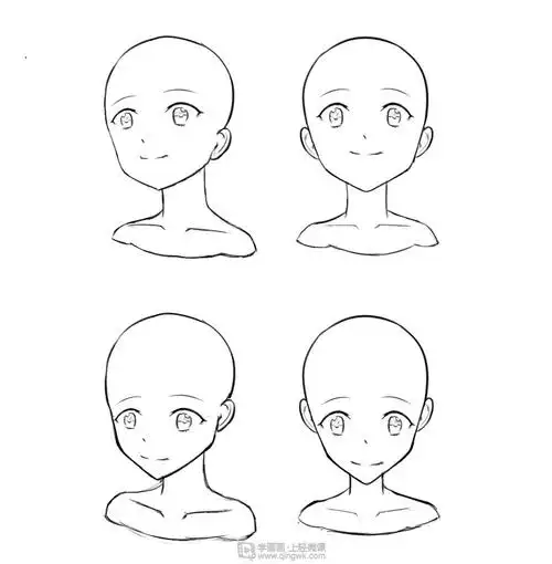 作业:动漫人物头部仰视,俯视的画法训练 - rh00189-皮皮光 - 轻微课