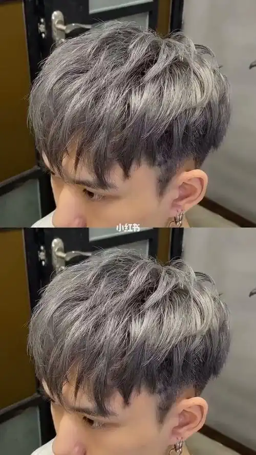 灰色系发色男生推荐发色时尚潮色