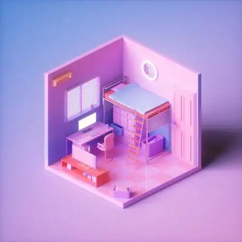 小房间c4d建模oc渲染