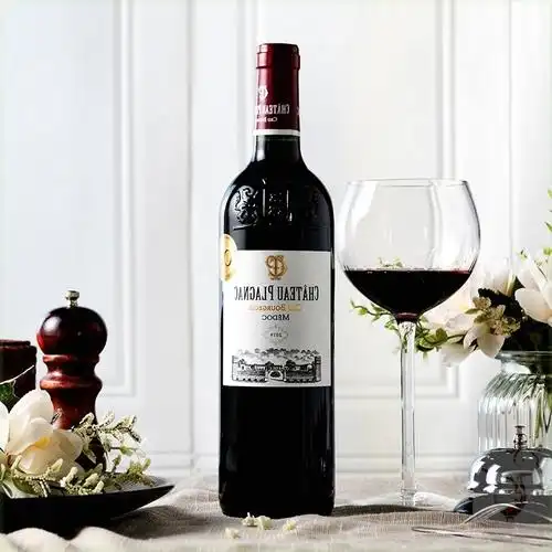 精选萨摩亚samonac法国波尔多普拉拉克城堡中级红酒干红静态葡萄酒