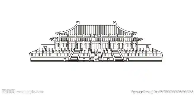 太和殿矢量图