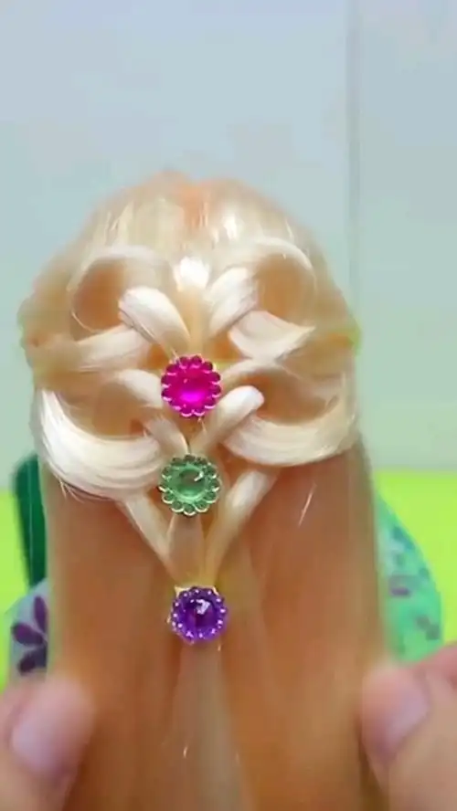 2019,立个新年flag#给芭比娃娃编爱心发型,非常漂亮