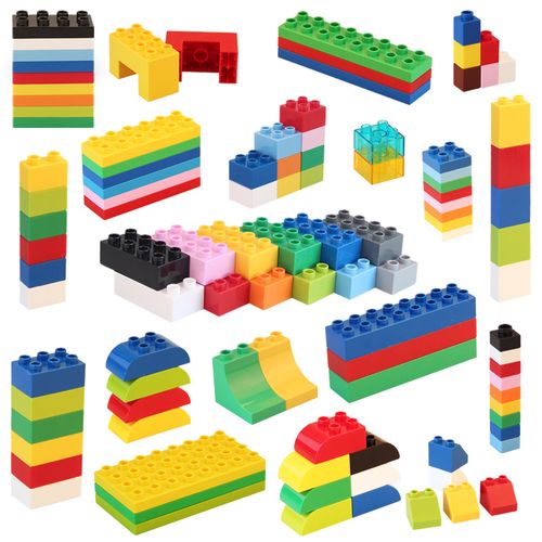 樂高大颗粒积木散件基础块砖8孔颗粒4孔散装diy拼装配件益智玩具