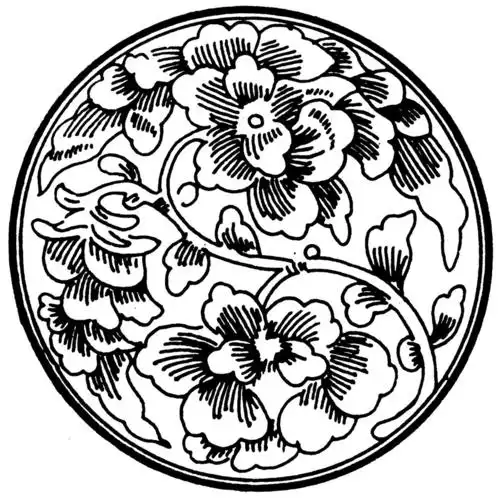 印花矢量图古典花纹免费素材