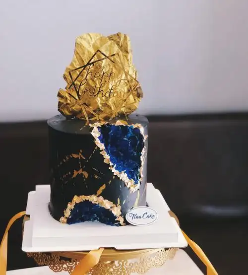 ins加高男士老公男友水晶高端蛋糕创意创意设计新鲜