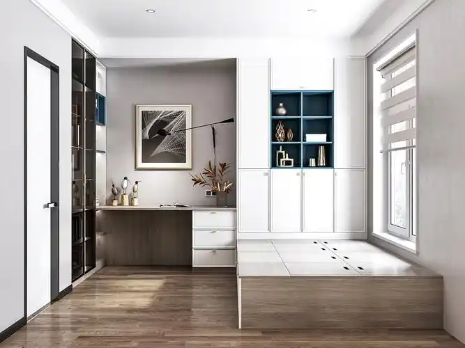 榻榻米衣柜组合家具设计效果图