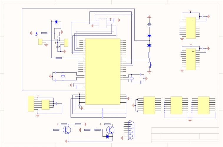 文档下载 所有分类 工程科技 电子/电路 > led显示屏控制卡原理图103