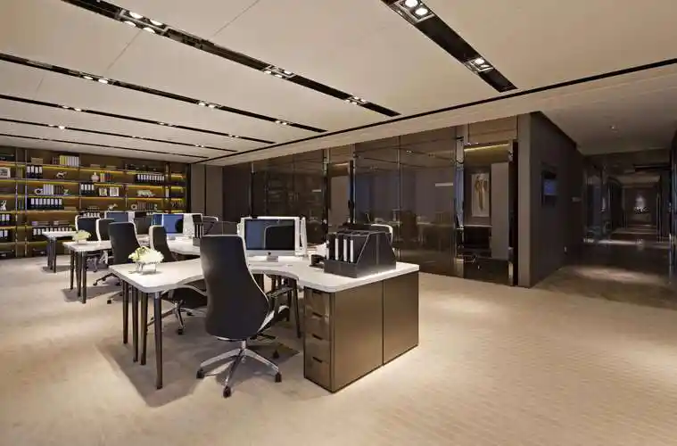 20平时尚简约风格办公室装修布局设计效果图