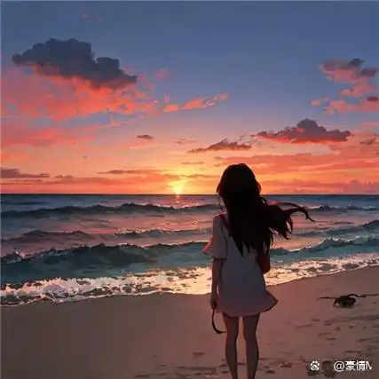 略显emo的卡通氛围感背景图片_有点伤感的一个人背影图片