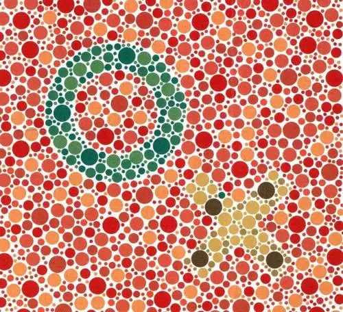 3张色觉检测图如果3张都识别不了那应该是色盲