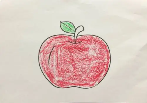 小一班涂色大苹果