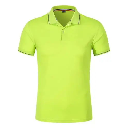 竹纤维双边领t恤(果绿)