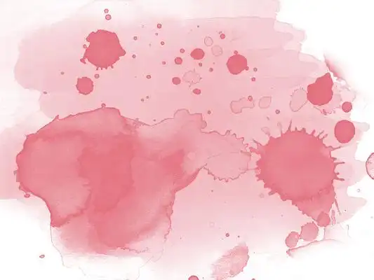粉色水彩晕染png水彩元素