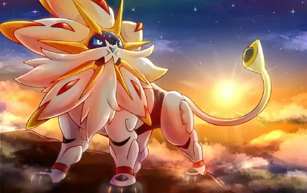 宝可梦高清壁纸(索尔迦雷欧) 宝可梦一级神,吞噬太阳的神兽!