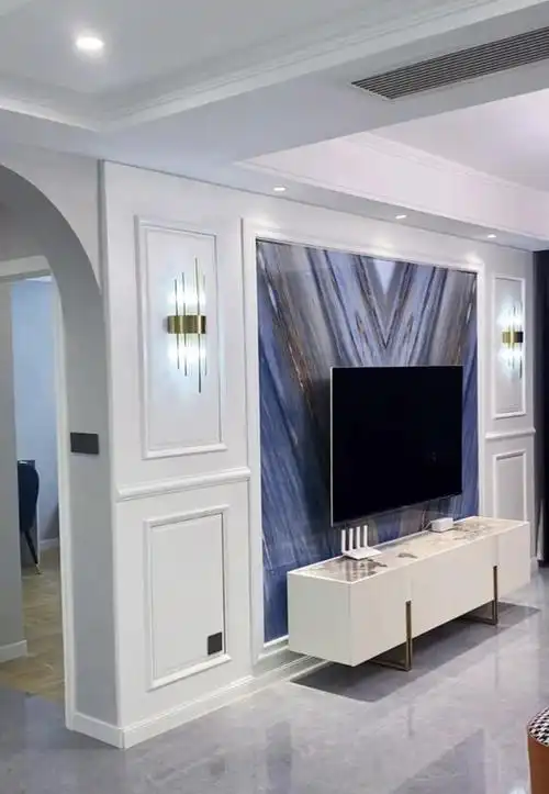 客厅液晶电视背景墙,客厅电视背景墙刷什么颜色好看(三十多款客厅电视