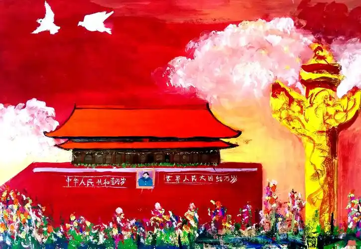 阿克苏市第三高级中学 "双节同庆 科学抗疫"主题学生绘画作品展