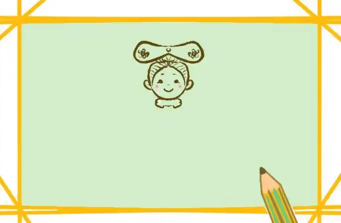 可爱的格格简笔画要怎么画