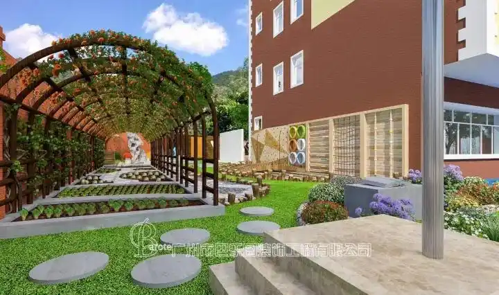 幼儿园户外设计空间设施及绿化造型