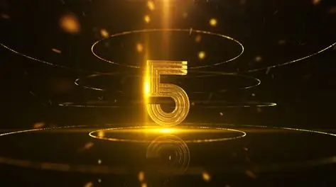 大气金色科技感三维数字年会10秒倒计时