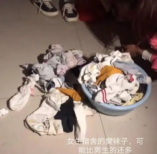 河南女生从宿舍床底下掏出上百双穿过的袜子这数量要攒多久