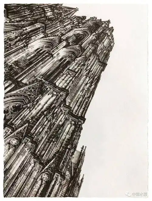 看跪了他笔下的米兰大教堂堪称史诗级别的手绘细节惊人附步骤图