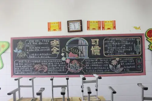 低年级整体布局美观大方的黑板报中年级图文并茂言简意赅的黑板报高