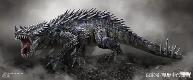 哥斯拉2曝前传怪兽造型体型巨大的穆托王现身