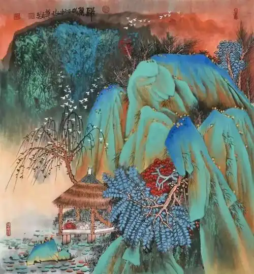 李华志承古铸今青绿山水名家邀请展南京