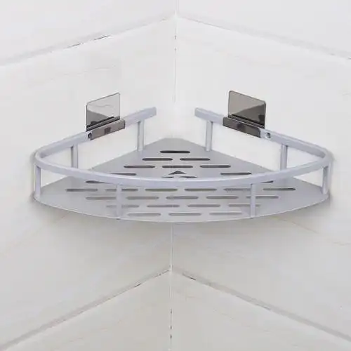 百字免打孔浴室置物架三角卫生间用品转角三角形壁挂