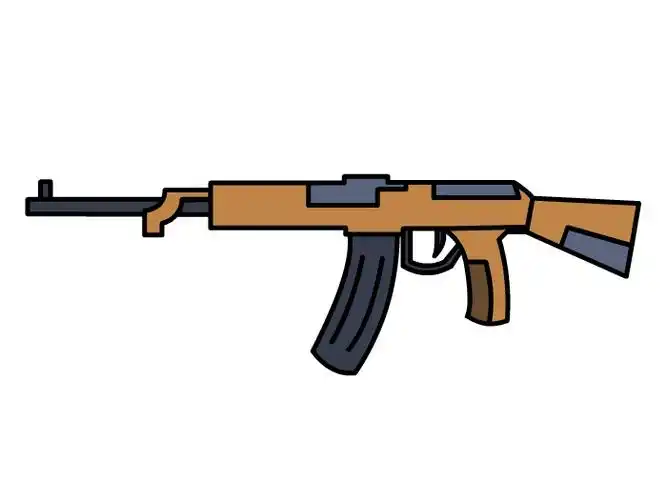 ak怎么画 ak简笔画 ak怎么画简单又帅气 ak47怎么画-养娃家