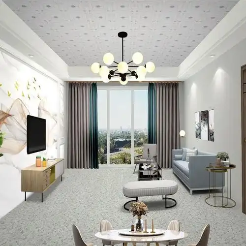 pvc扣板吊顶材料仿集成吊顶塑料板装饰天花板客厅厨房卫生间