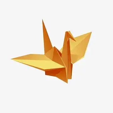 千纸鹤折纸免抠png