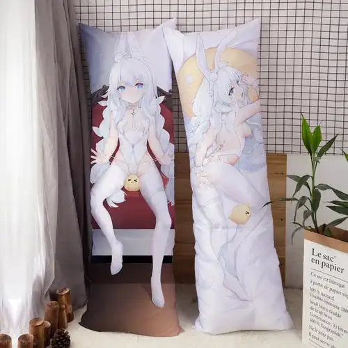 动漫周边抱枕碧蓝航线 恶毒 兔女郎双面等身抱枕二次元抱枕套
